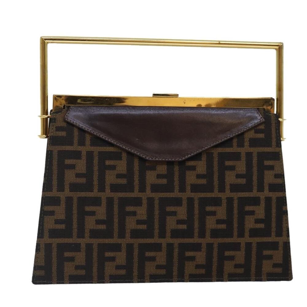 Fendi Zucca Handbag Gold